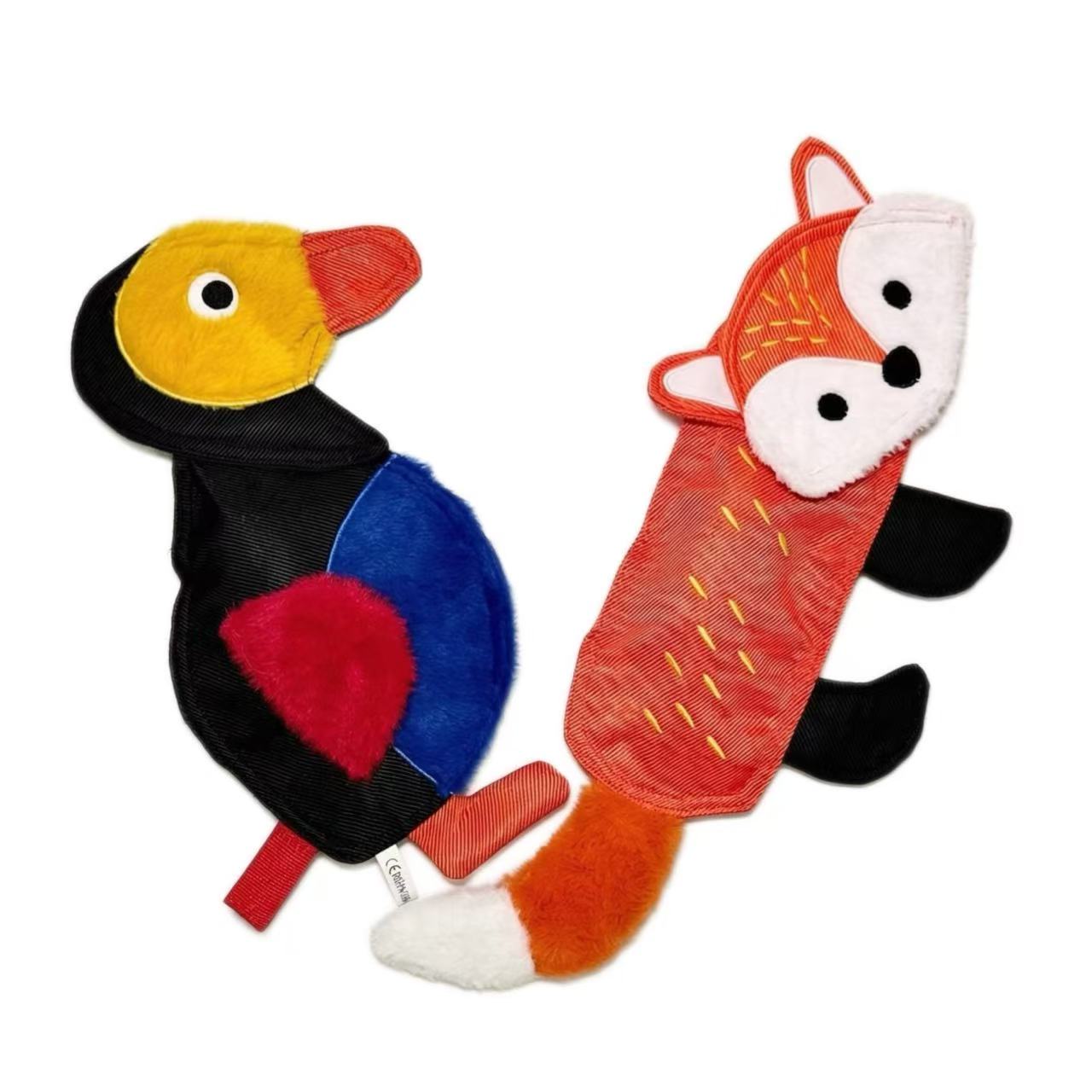 Squeaky No‑Stuffing Dog Toys