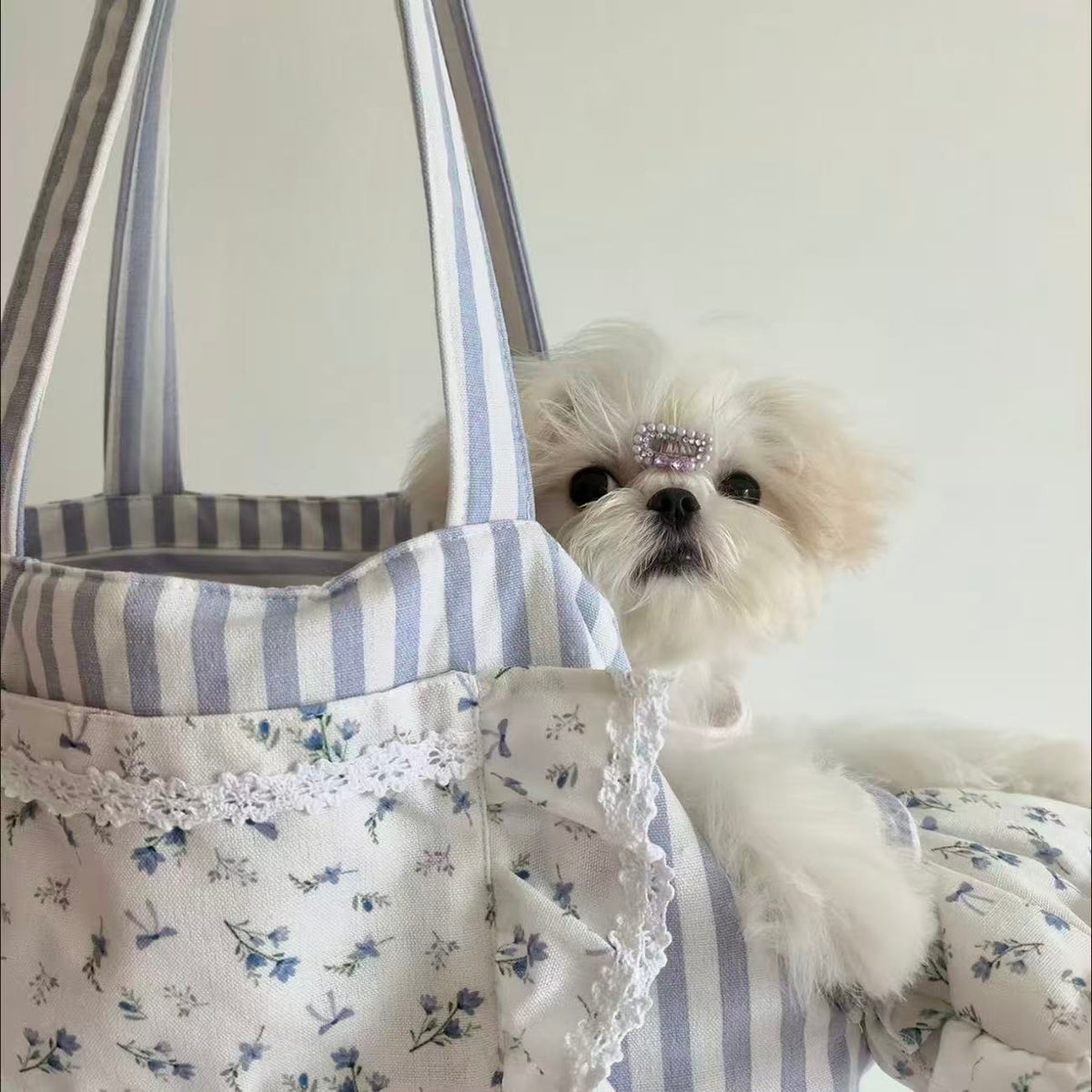 Cute Floral Pet Tote Carrier Bag