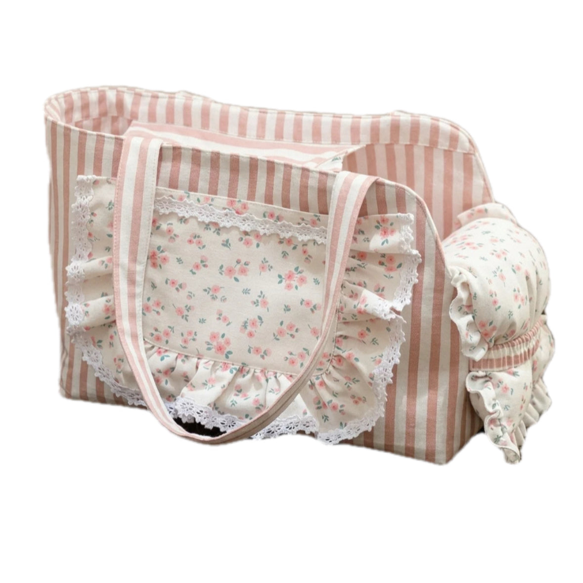 Cute Floral Pet Tote Carrier Bag