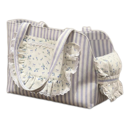 Cute Floral Pet Tote Carrier Bag
