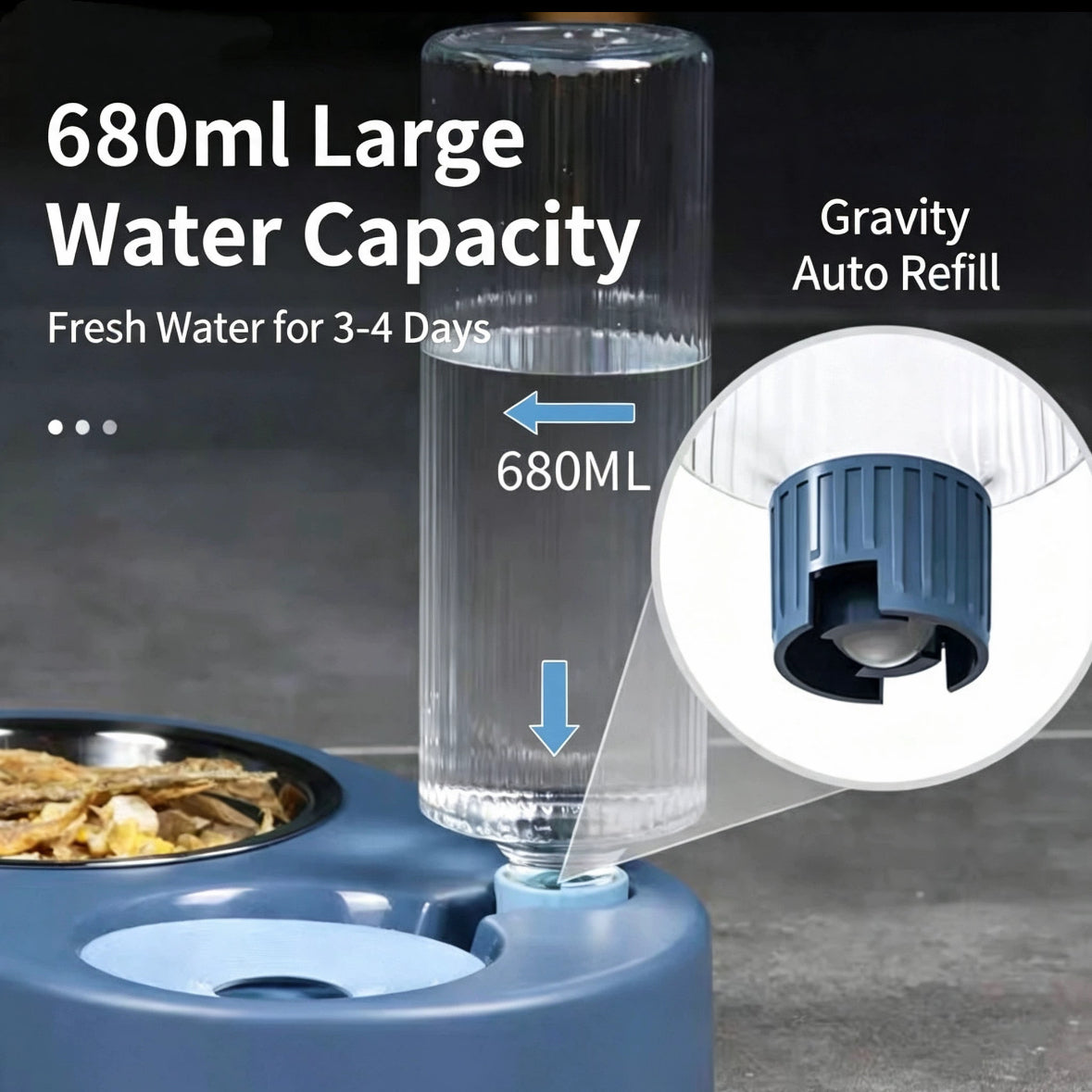 2‑in‑1 pet feeder